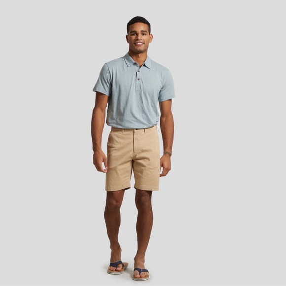 Grayers Mens PRECISION STRETCH CHINO SHORTS (8" INSEAM) - KHAKI - Picture 3 of 14